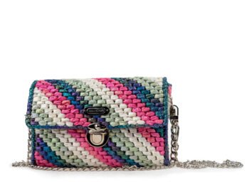 BOLSO MINI MULTICOLOR TEJIDO ARTESANAL