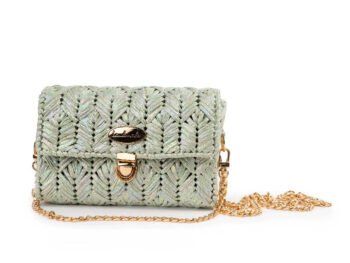 BOLSO MINI TEJIDO ARTESANAL CON CADENA